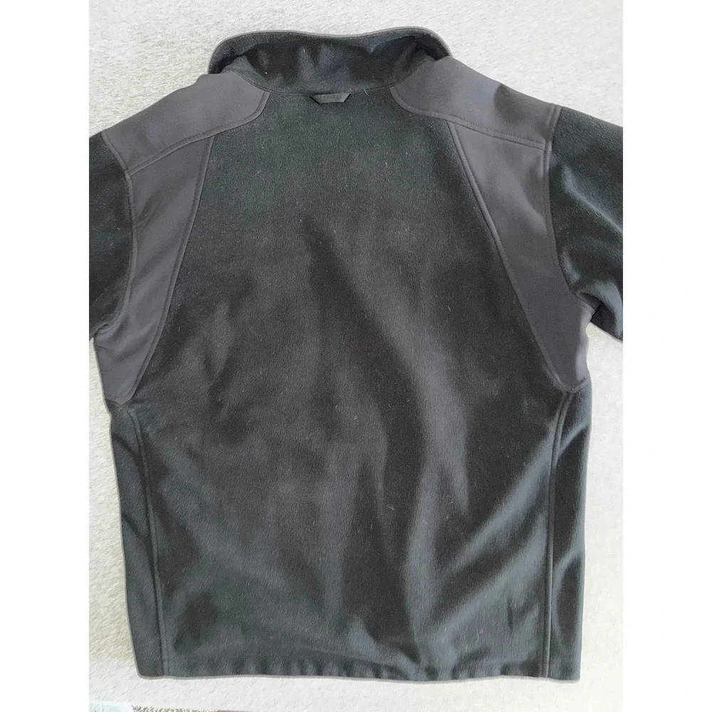 North Face Mens Black Full Zip Fleece Jacket Size Large Everyday Outdoor Style